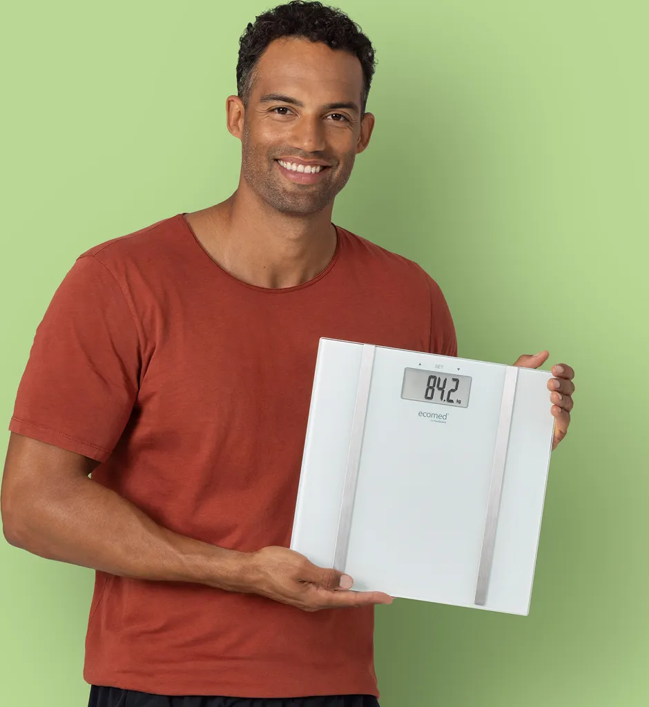 Pèse-personne pour suivi de poids Medisana Ecomed BS-70E précis et design