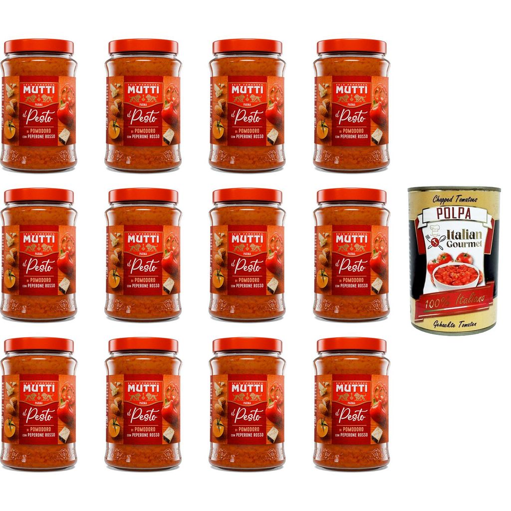 12x Mutti Pesto arancione di pomodoro, -45% des Fetts, Produktbild 