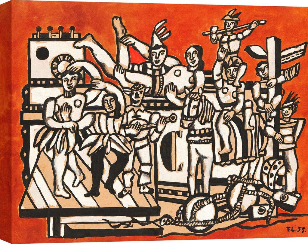 Bilder auf Leinwand Fernand Léger, ohne Titel, 1955, 60 x 40 cm