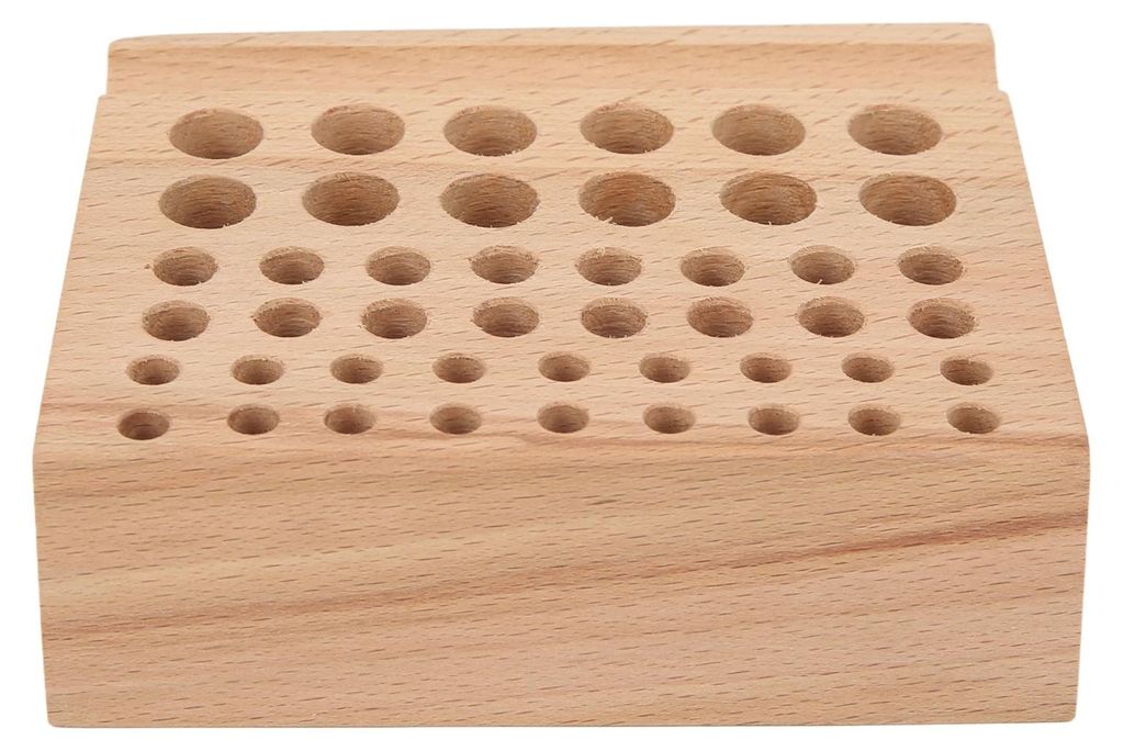 Leder-Handwerkswerkzeughalter, 46 Löcher, starkes Holz, vernünftiges Design, Holzstanzständer