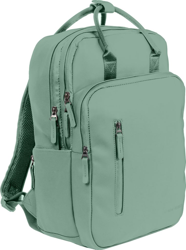 New Rebels William Milwaukee Salie Grün 18L Rucksack Wasserabweisend Laptop 15.6"