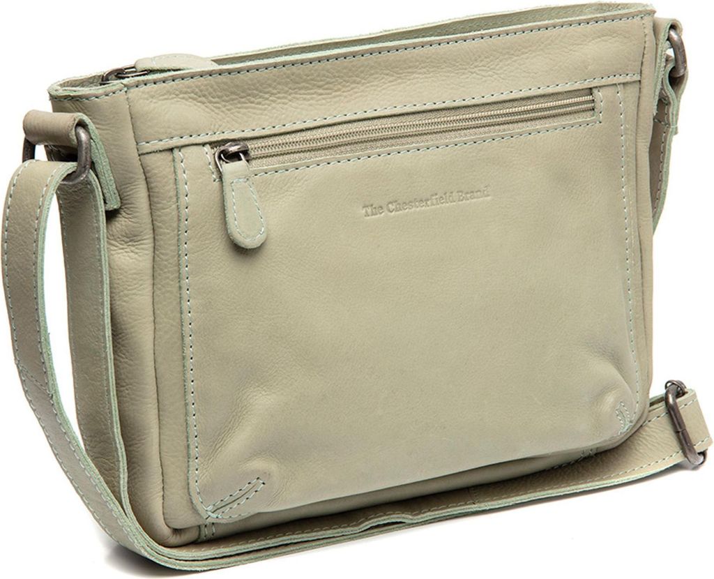 The Chesterfield Brand Leder Umhängetasche Aston Crossbody Bag Ocean Blue khaki