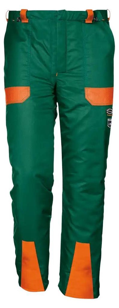 Sir Safety Motorsägen-Schnittschutzhose Klasse 1 Polyester-Baumwolle grün, 44, Grün