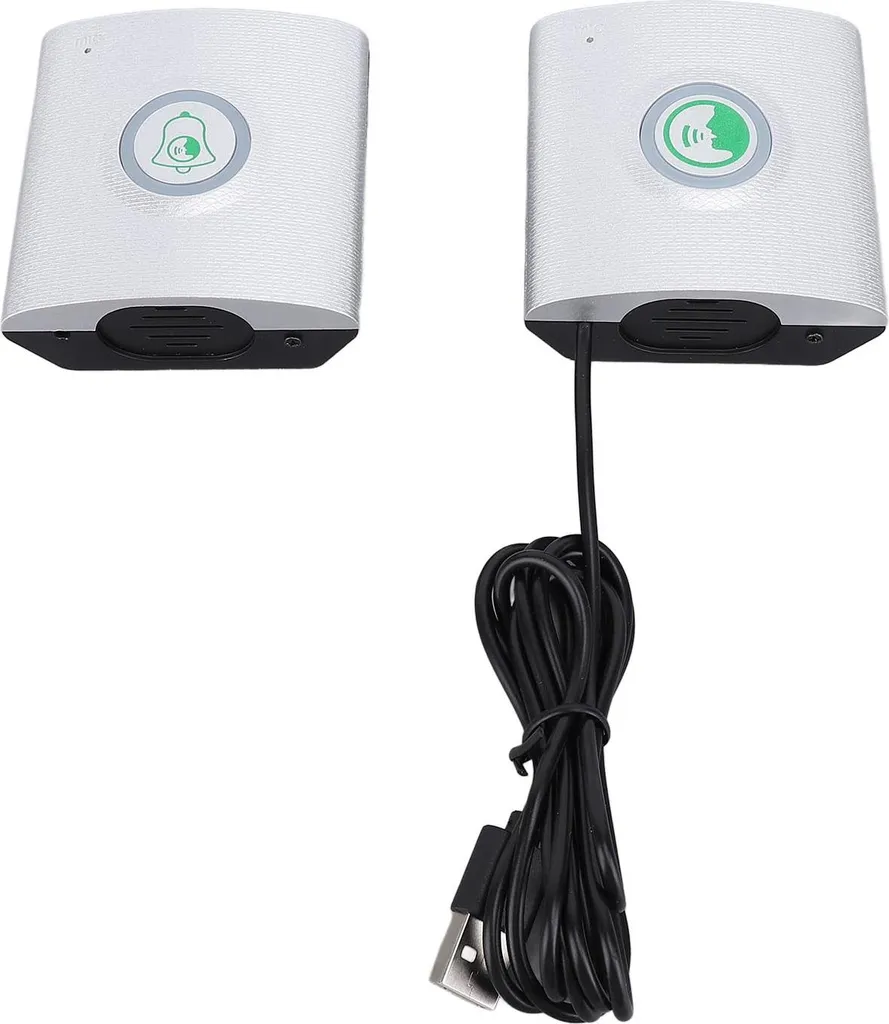 Sonnette Interphone sans Fil Argent Rechargeable USB - Modèle IX-720