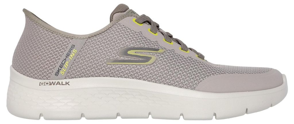 Skechers GO WALK Flex Netro Damen Sneaker Arch Fit Air-Cooled Memory Foam Relaxed Fit Taupe 43,5 EU