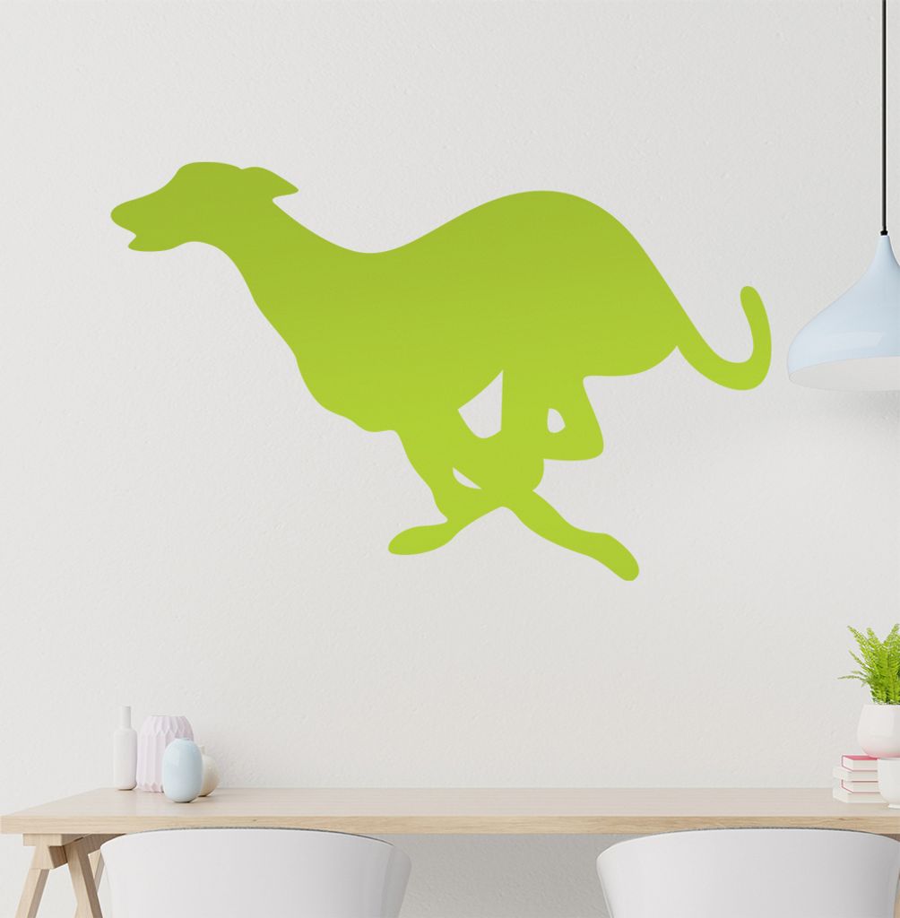 Windhund Wandtattoo in 6 Größen - Wandaufkleber Wall Sticker - Dekoration, Küche, Wohnzimmer, Schlafzimmer, Badezimmer