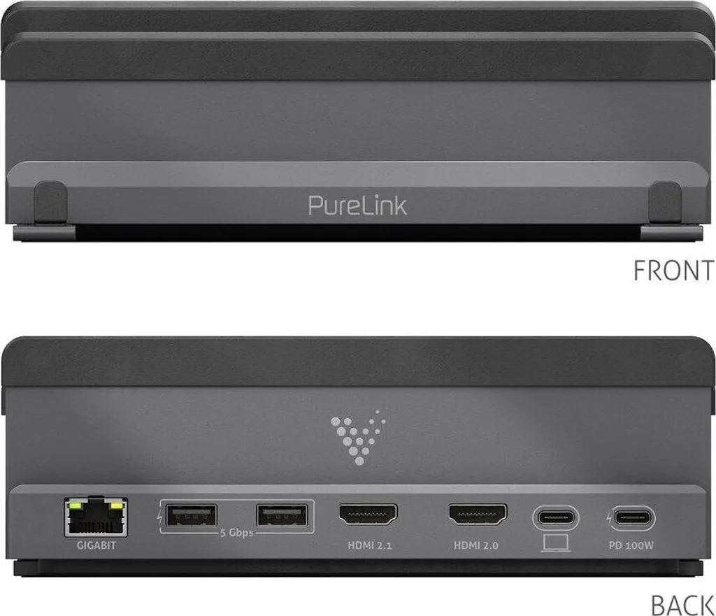 Docking Stand Vuelogic DS100 support réglable avec Hub USB-C 4K HDMI