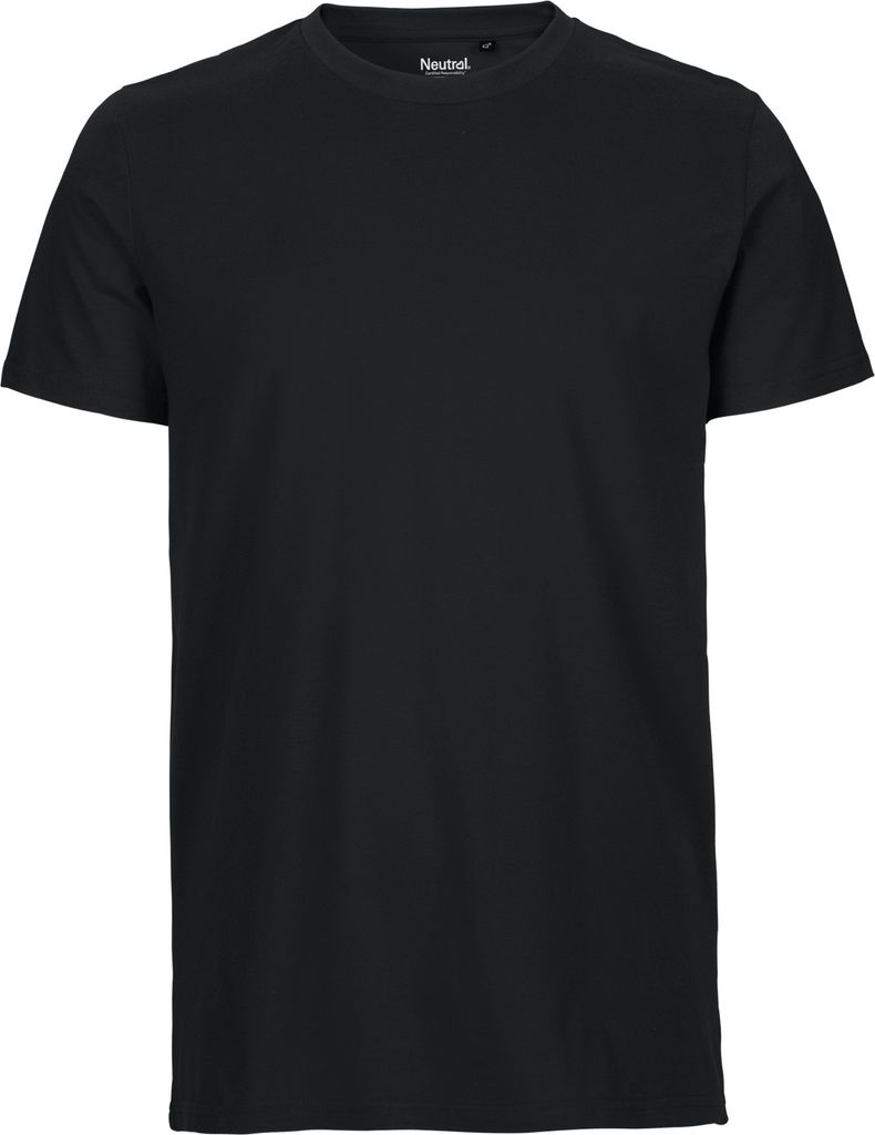 Neutral O61001 | Mens Fitted T-Shirt +GOTS- - Farbe: Black - Größe: S