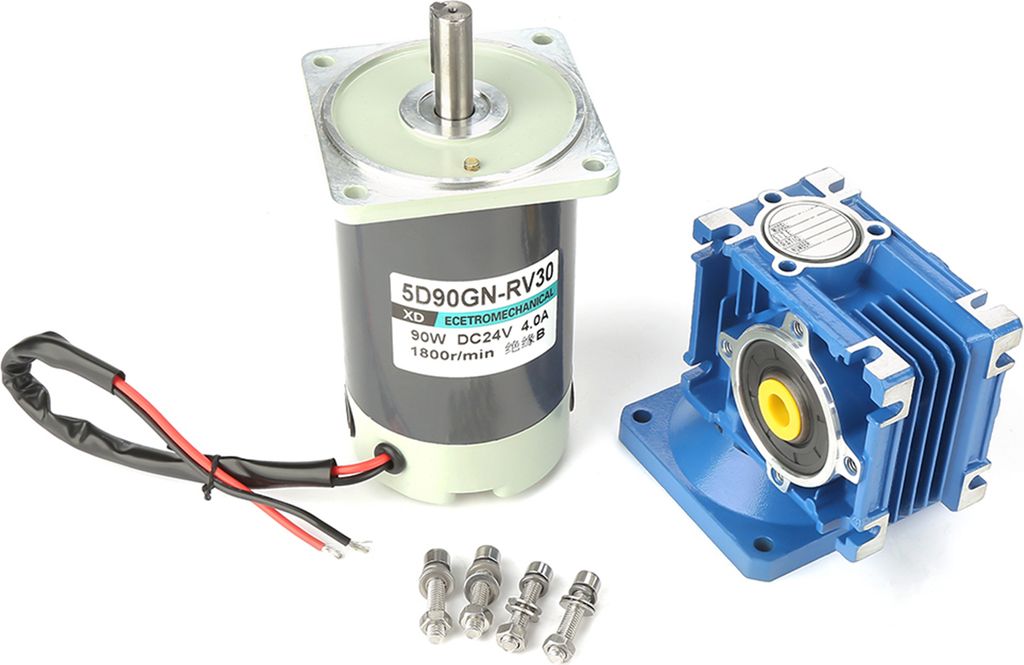 DC24V 90W 5D90GN-RV30 Schneckengetriebemotor Geschwindigkeit einstellbar mit Selbsthemmung (10k)