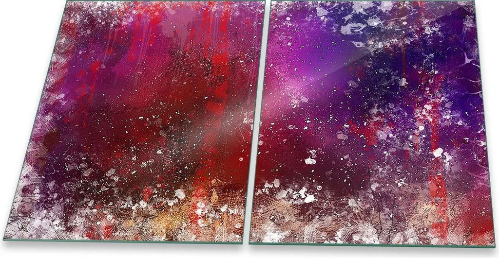 Piastre Protezione Piano Cottura 40x52 Vetro Temperato Astratto