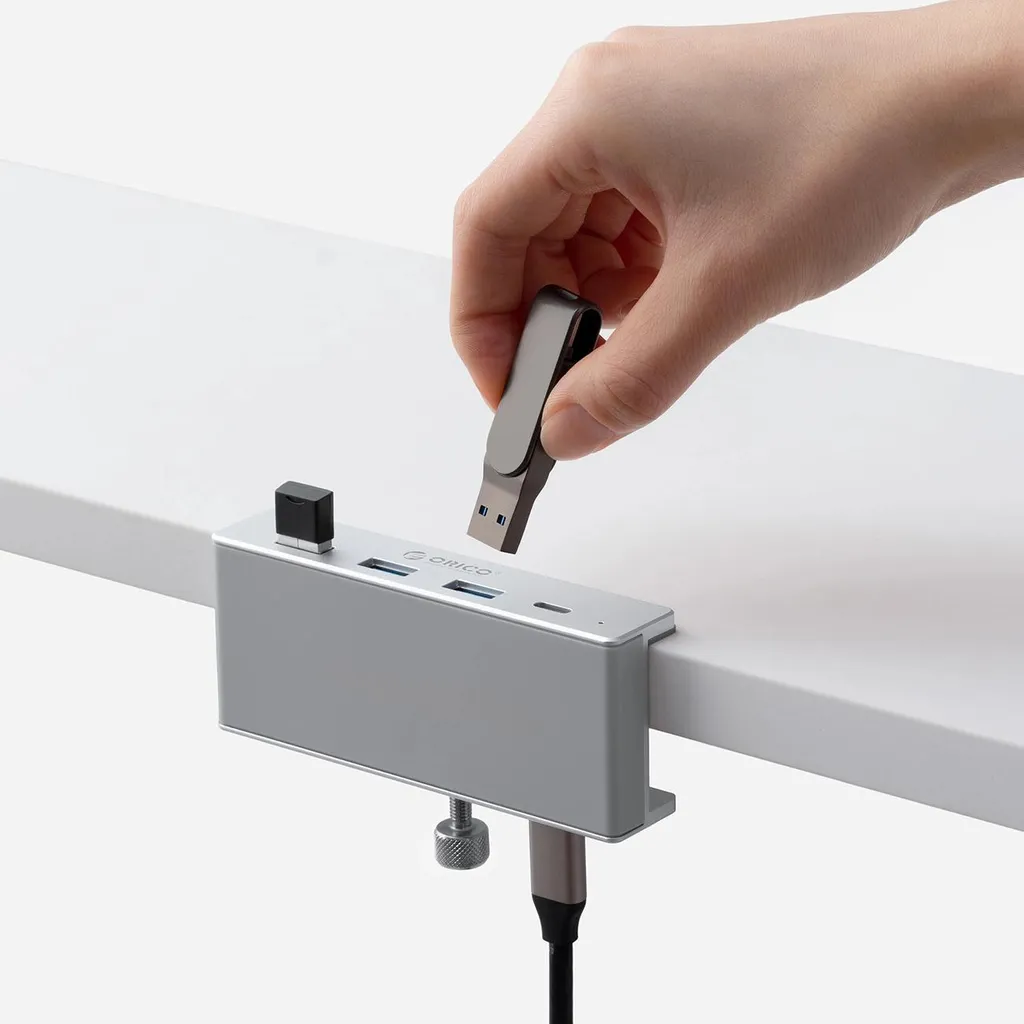 Offerta Hub USB-C ORICO Morsetto Alluminio - 4 Porte 5Gbps - 4