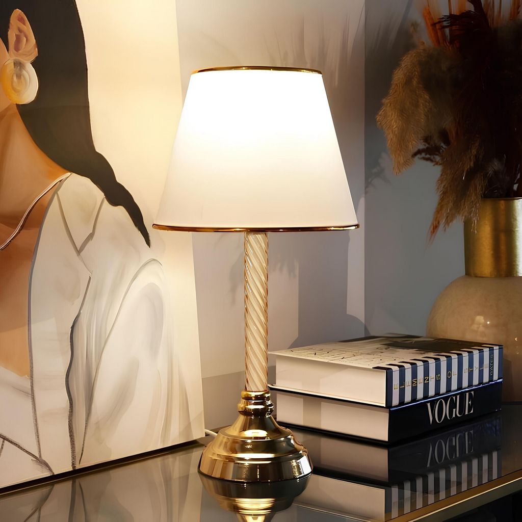 Opviq, AYD-2979, Tischleuchten, Weiß, Plastik, 22 x 14 x 45 cm