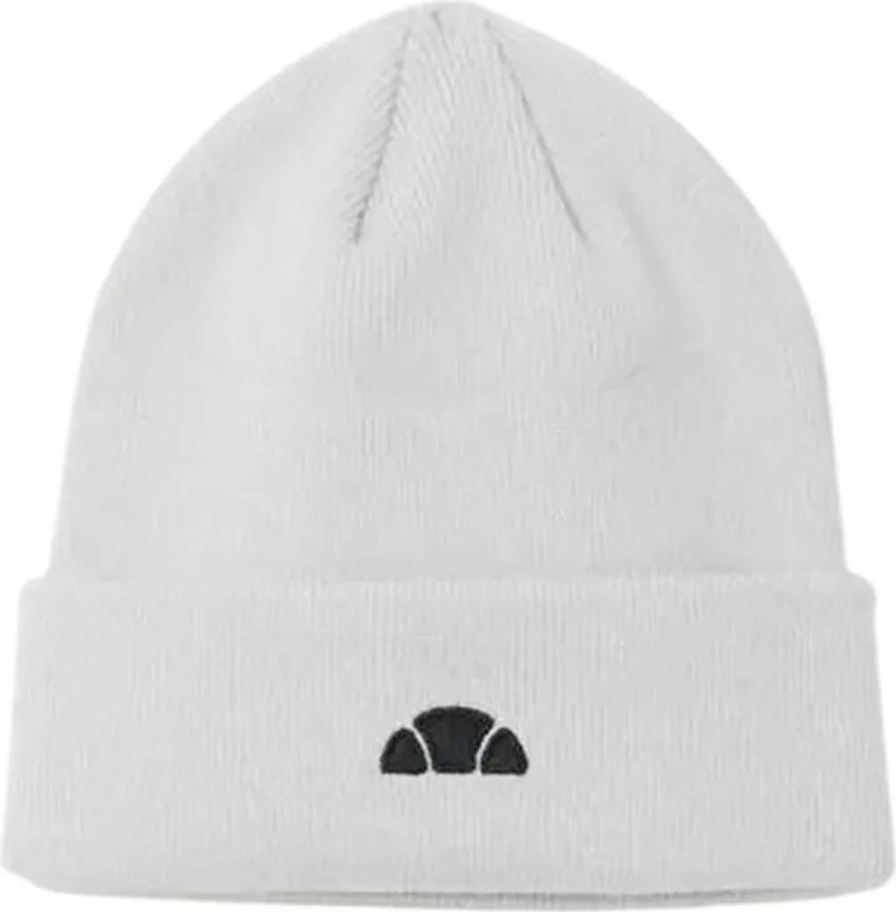 Bonnet Ellesse Lansar Gris Clair - Bonnet à Revers Tricoté Logo Brodé