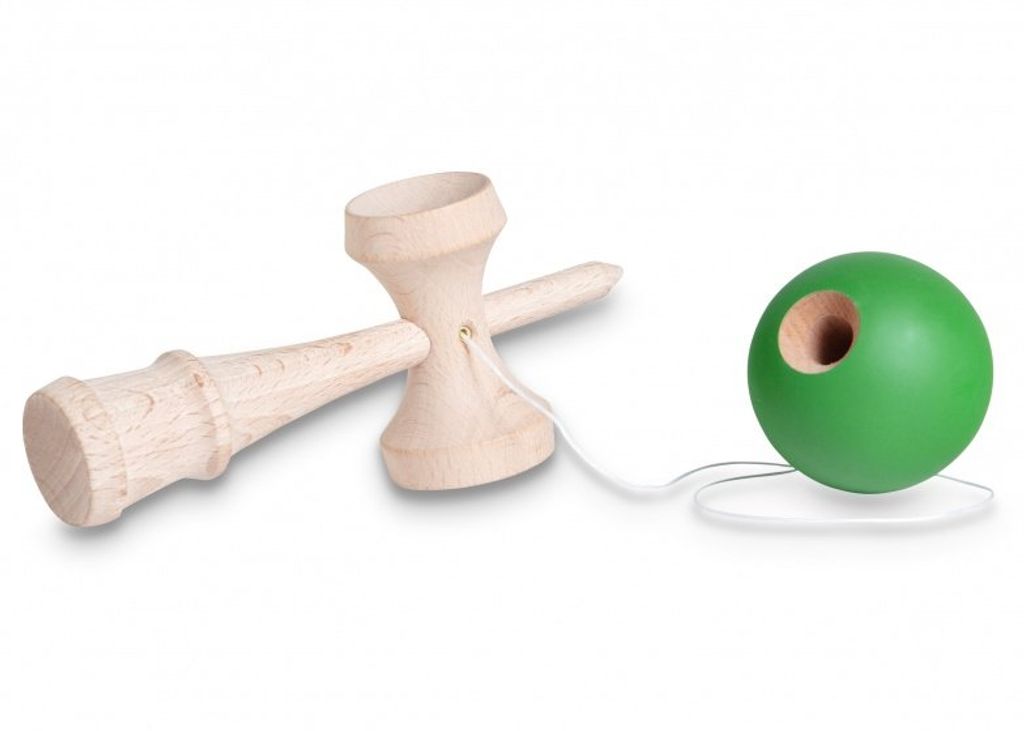 dřevěná hra Kendama 18 cm zelená Obrázek produktu 