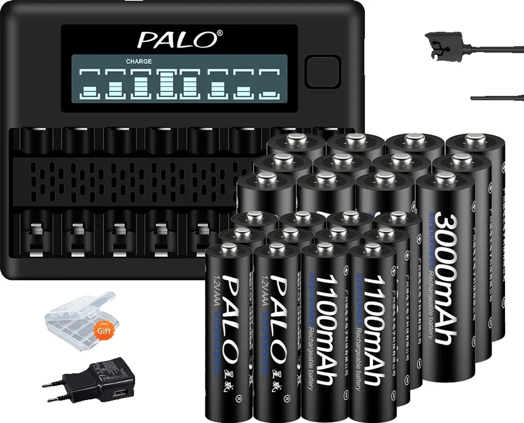Kit Énergie pour Jouets et Appareils Photo : Piles AA AAA Rechargeables
