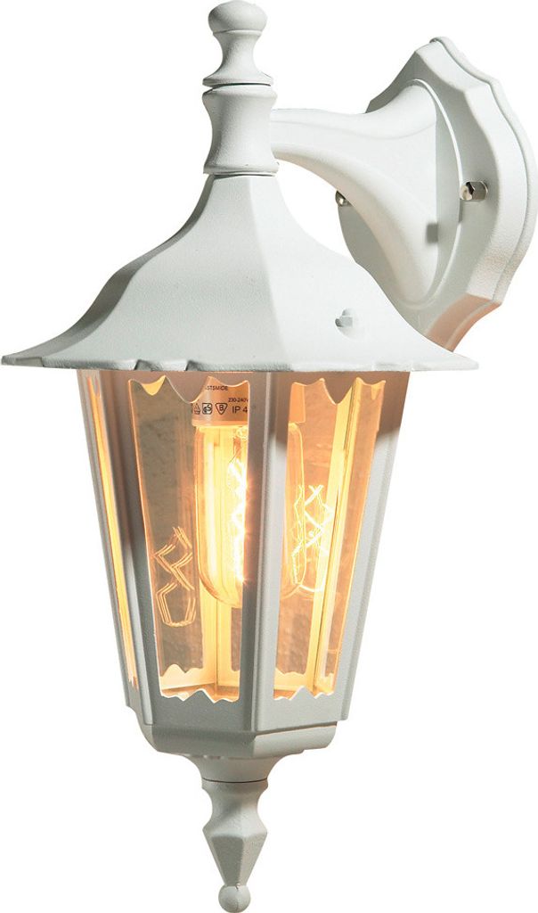 Konstsmide Firenze Down weiß lackiertes Aluminium, klares Glas 7231-250