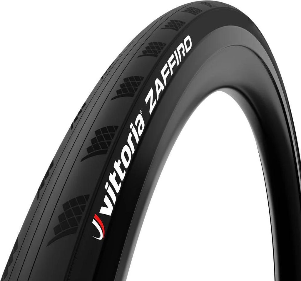 A close-up studio shot of a bicycle tire.