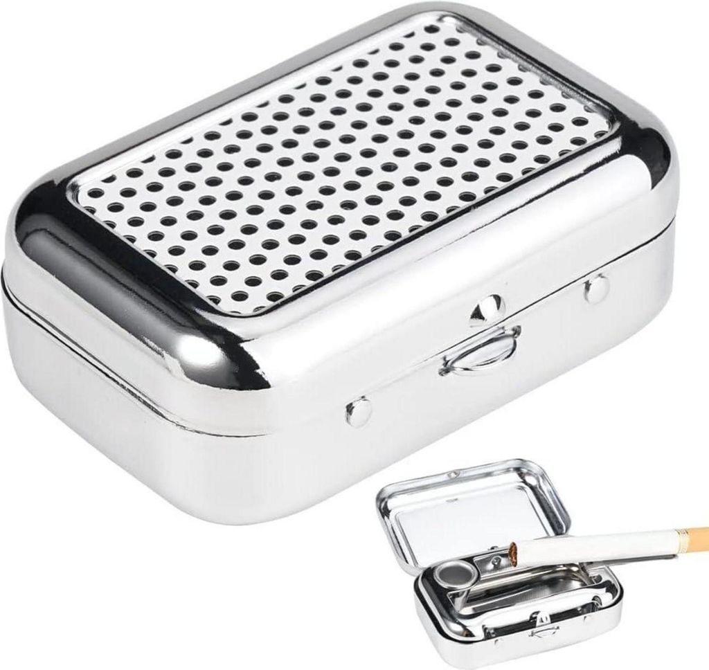 Mini Mobiler Aschenbecher für Draußen Reise Camping - Produktbild 