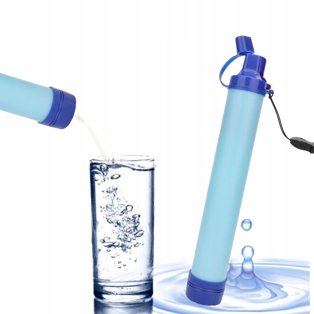 Persönlicher Wasserfilter für den Außenbereich, ultraleicht, 0,01 Mikrometer, 4-stufiges Filtersystem, tragbarer Wasserreiniger