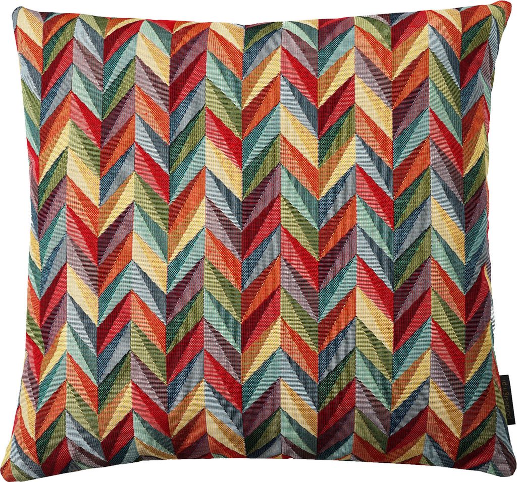 Gobelin Dekorativer Kissenbezug für Sofa Schlafzimmer Wohnzimmer, MEHRFARBIG ZIGGY, 45x45