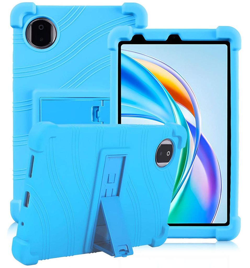 Tablet Hülle für Honor Pad X7 8,7" 2025, Stoßfeste Weiches Silikon Schutzhülle mit Standfunktion Hellblau
