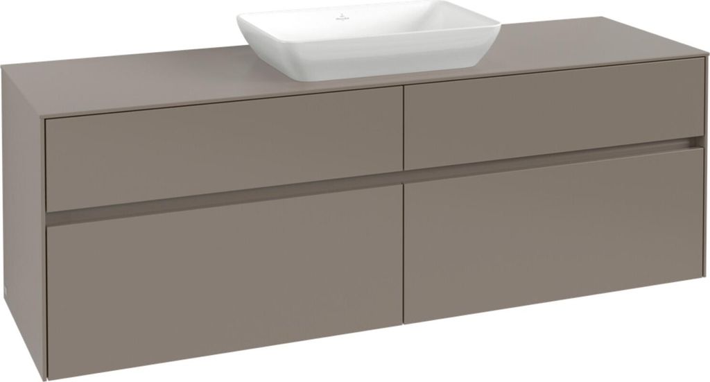 V&B Waschtischunterschrank Collaro 160x54,8x50cm, WT mittig, marine blue