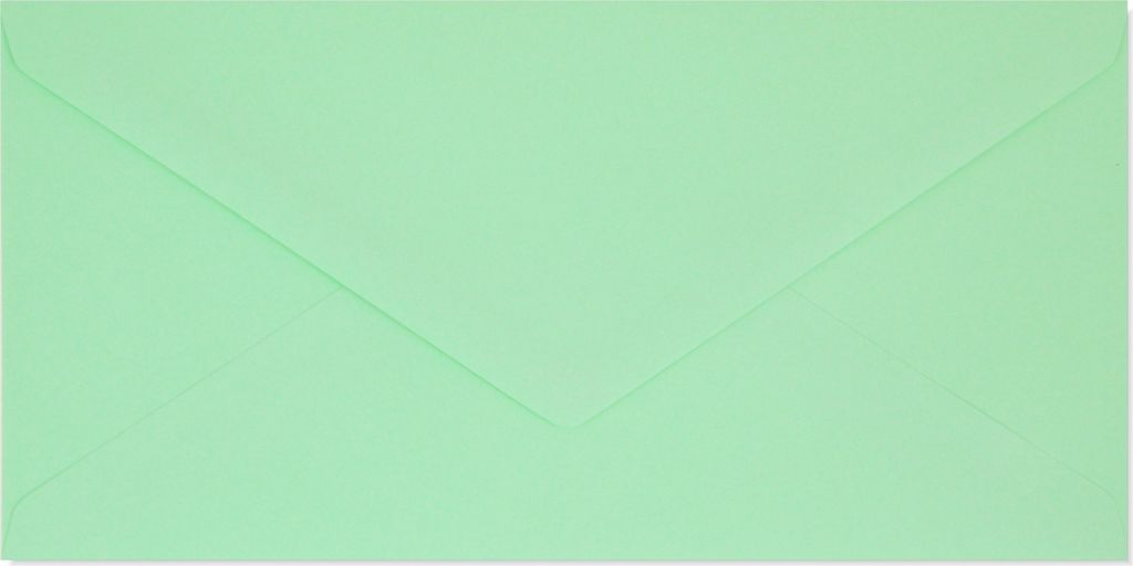 Bunte grüne pastellfarbene Briefumschläge 100g DL 10 Stück Nr. 10