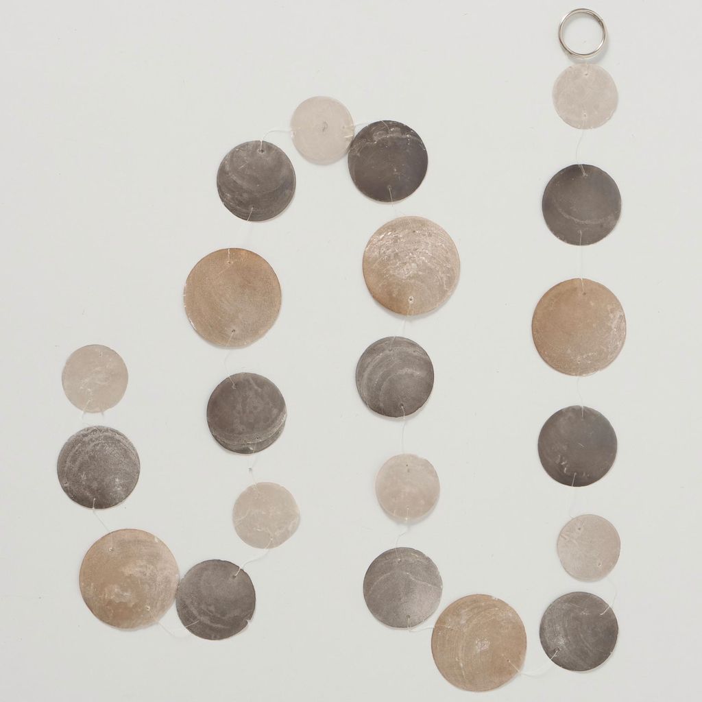Boltze Guirlande Capiz Country Déco Beige Gris foncé Blanc Image du produit 
