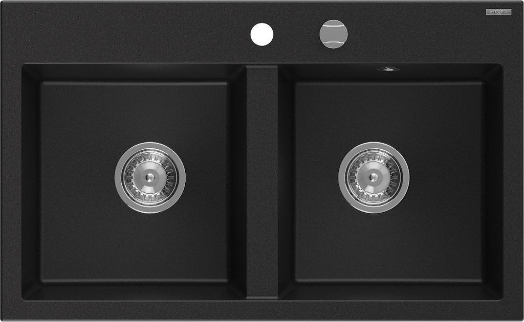 Mexen Hektor lavello in granito a 2 vasche 800 x 480 mm, Immagine del prodotto 