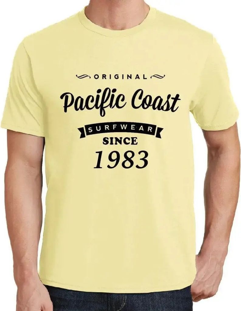 Herren Grafik T-Shirt Original Pazifikküsten-Surfware seit 1983 – Original Pacific Coast Surfware Since 1983 – Geschenk 41. Geburtstag Jahrest...