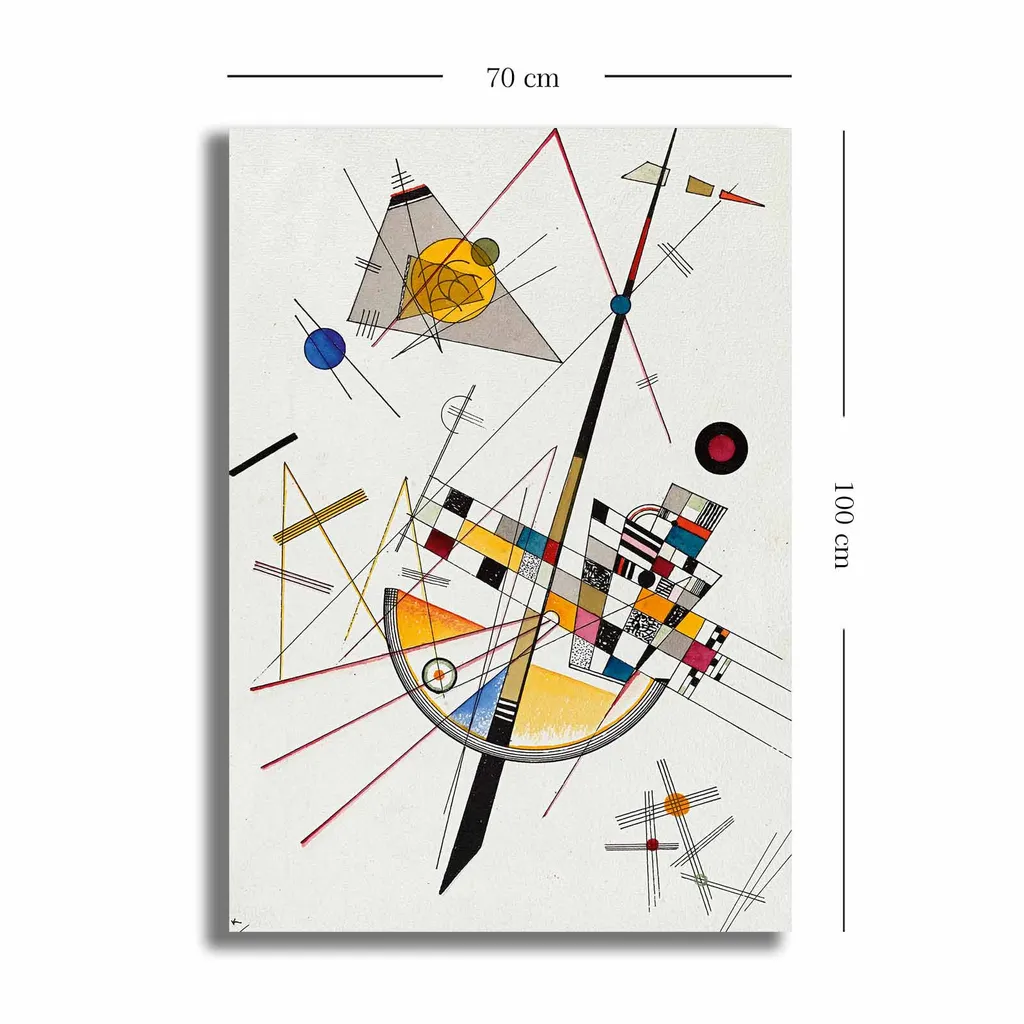 Décoration Murale Tableaux sur Toile 100% Coton Multicolore 70 x 100 cm VSL - 3