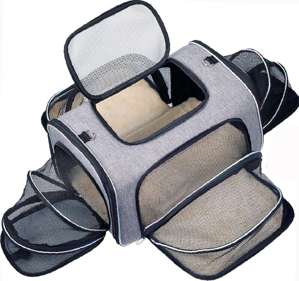 Katzentransporttasche Katzenreisetasche 4-seitig Produktbild 