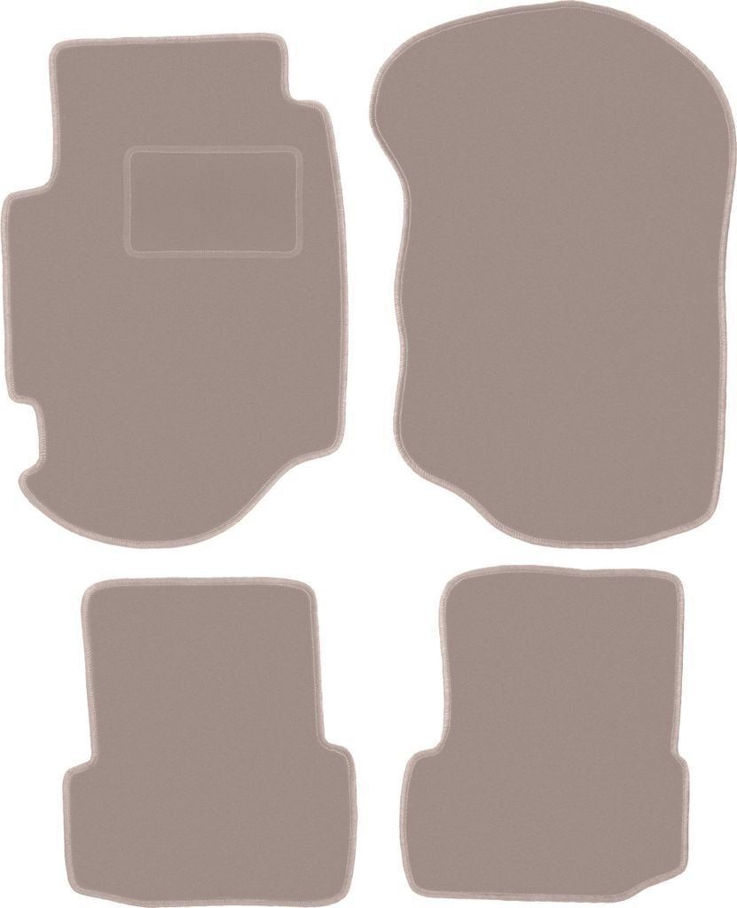 Velours-Autoteppiche für: Ford Escort Mk7 Hatchback, Kombi (1995-2002) Beige