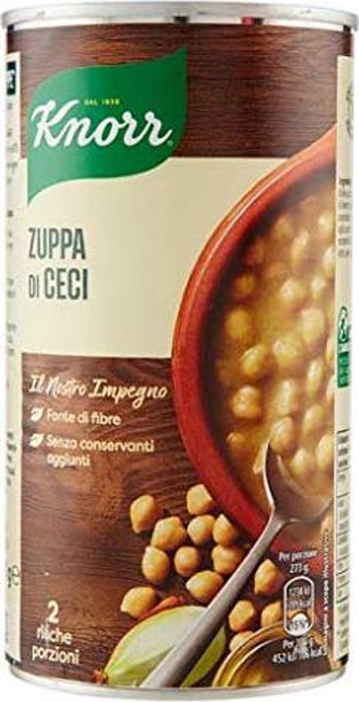Knorr Zuppa di Ceci Kichererbsensuppe 500 g Langsam gekocht