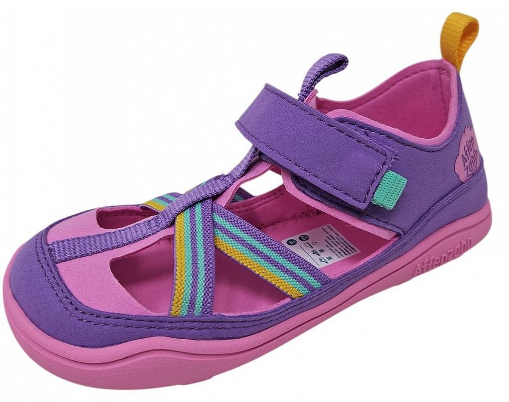 Affenzahn Breezy Kreativ Tukan Kinderschuhe Mädchen Sandale Violett Freizeit, Schuhgröße:26 EU