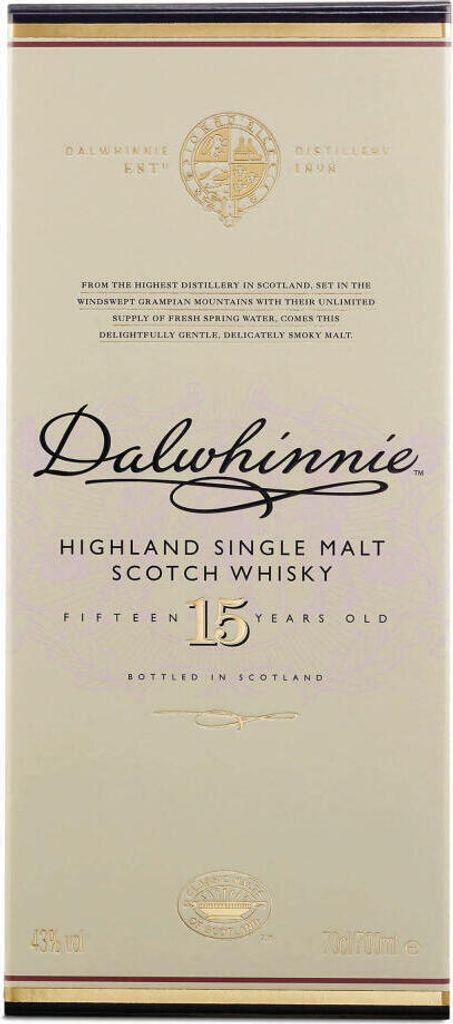 Dalwhinnie 15 Years Highland Single Malt Scotch Whisky v Obrázok produktu 10