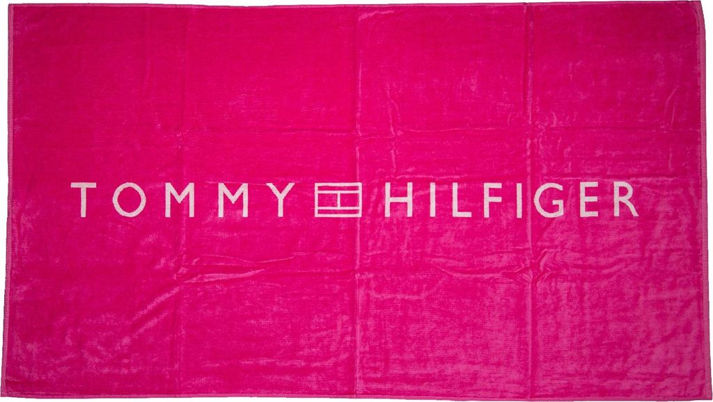 Strandtuch TOMMY HILFIGER Spa-Pool-Baumwollschwamm mit Aufdruck cm.180x100 (ca.) Artikel XM0XM02945 TOWEL, UNICA - ONE SIZE, Cotone 100%