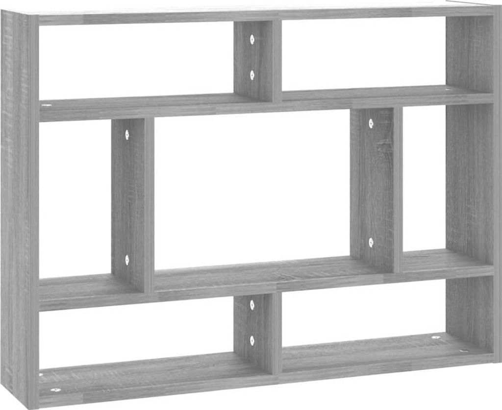 vidaXL Nástenná polica Grey Sonoma 75x16x55 cm Drevo Obrázok produktu 
