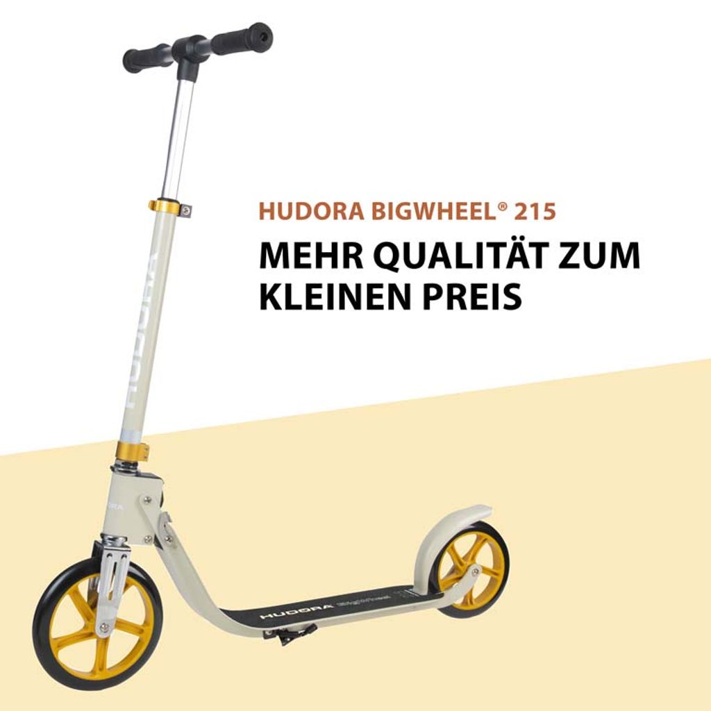 HUDORA BigWheel® 215 Scooter, sand Cityroller | Kinderroller