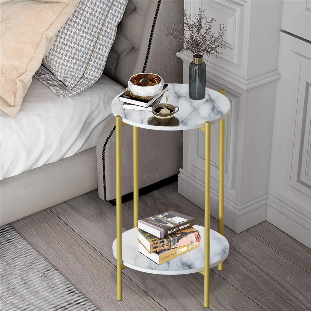Table Basse Compacte Dorée pour Petit Salon - Gain de Place et Chic - 10