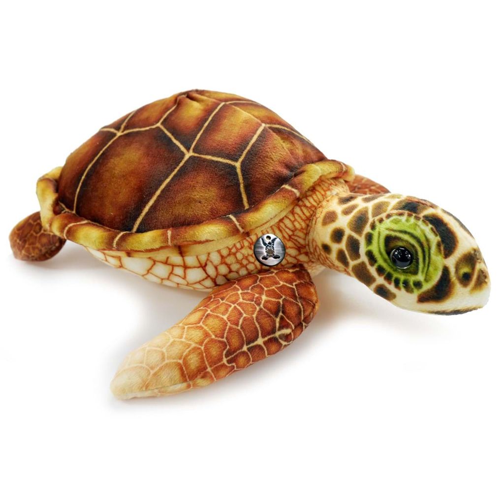 Plüsch Stofftier Kuscheltier Schildkröte mit Glitzeraugen 55cm Plush Doll Turtle 