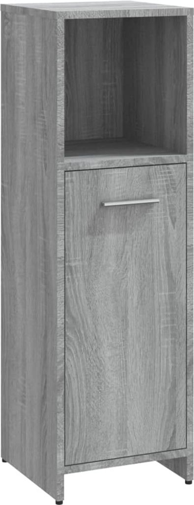 vidaXL Badschrank Grau Sonoma 30x30x95 cm Holzwerkstoff -  Produktbild 