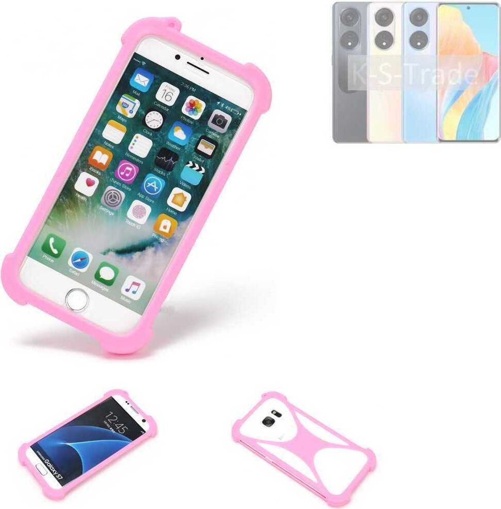 K-S-Trade Handy Hülle kompatibel mit Oppo A1 5G Schutz Hülle Bumper Silikon Schutz Hülle Cover Case Silikoncase Silikonbumper TPU Softcase