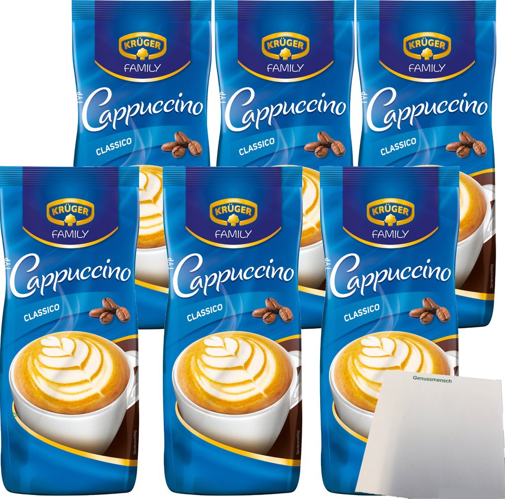 Krüger Family Cappuccino Classico 6er Pack (6x 500g Beutel) Produktbild 