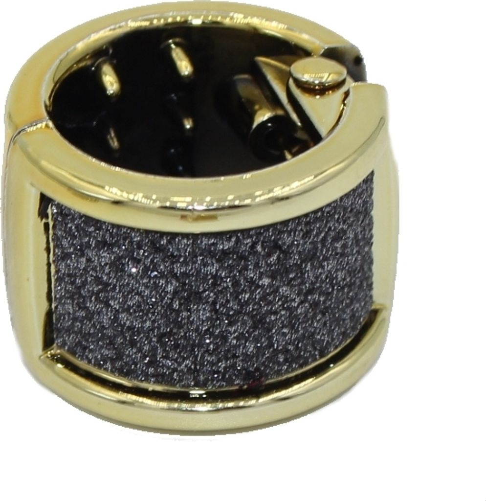 Mini Haarklammer Glitzer Schwarz