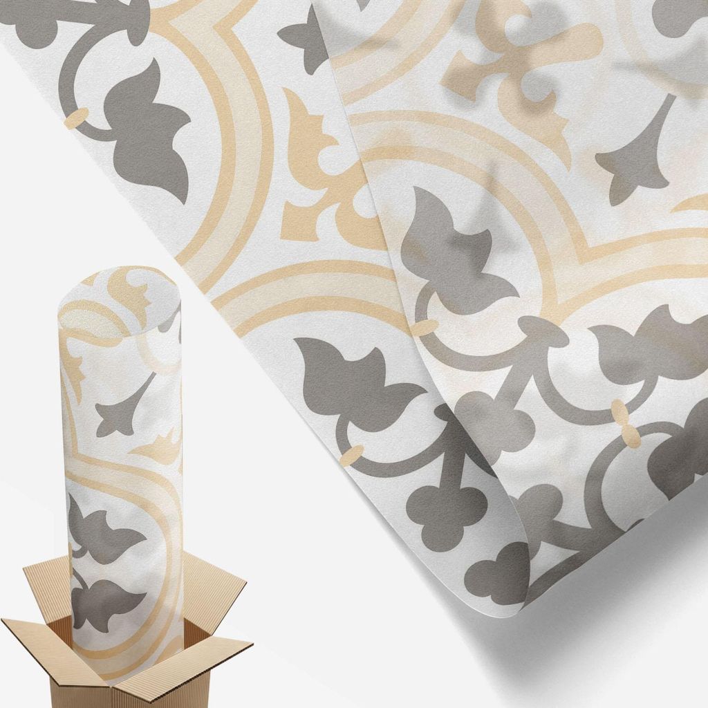 Sichtschutzfolie – 116x100 cm – Buntglas / Stained-Glass Design – blickdicht & dekorativ – selbstklebende Glasdekorfolie – UV-Schutz, ein...