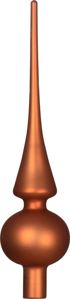 Christbaumspitze Glas 26cm - Warm Orange matt Produktbild 