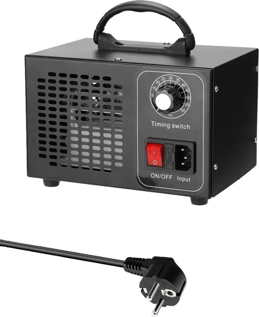 Generatore Ozono 18KG Alta Efficienza | Design Nero Portatile UE