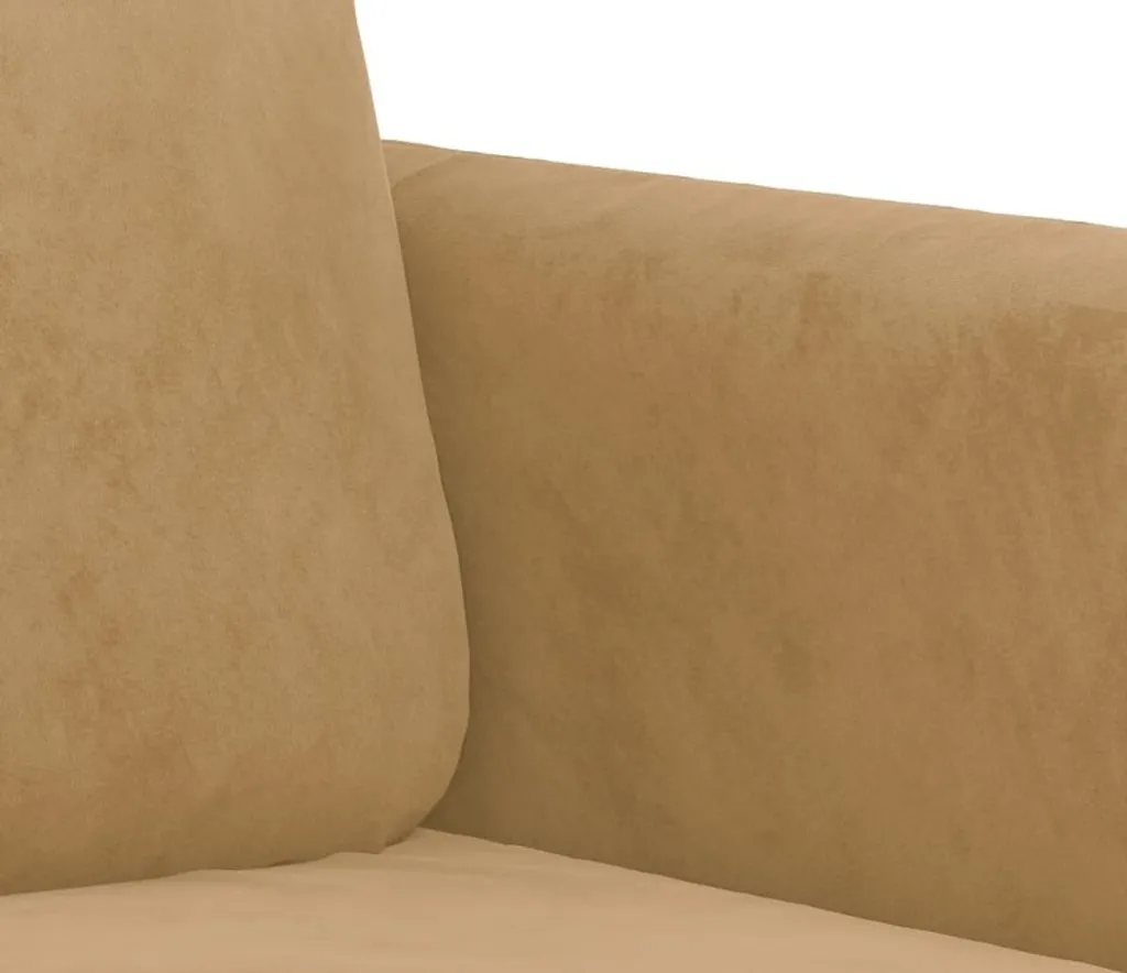 vidaXL Poltrona marrone 60 cm in velluto - 8