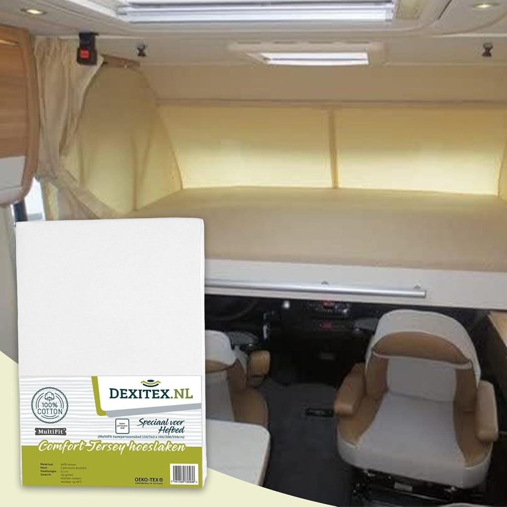 Dexitex Jersey Spannbettlaken Hebebett Wohnmobil & Produktbild 